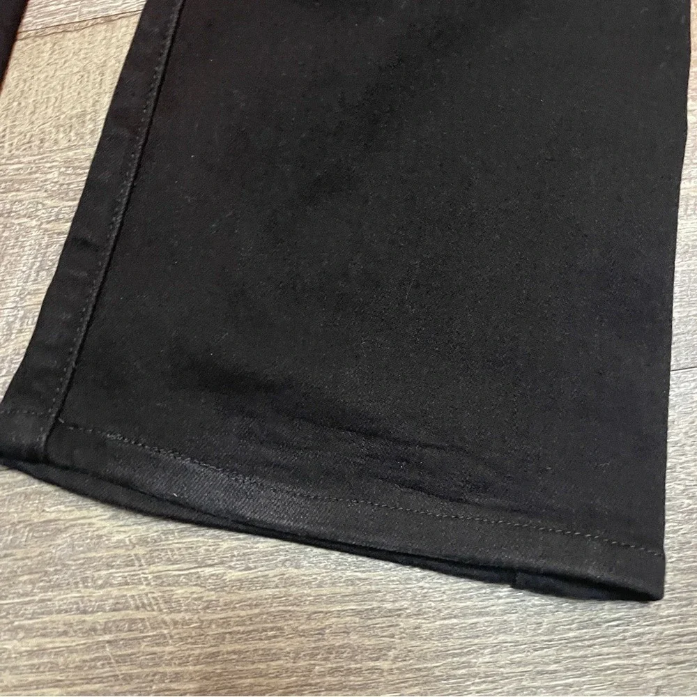 Maurices Everflex High‎ Rise Flare Jeans Black Wash Womens Size 4 Long